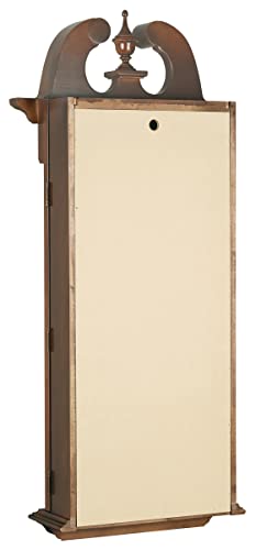Howard Miller Maxwell Wall Clock 620-226 – Windsor Cherry Finish, Swan Neck Pediment, Vintage Home Décor, Brass Finished Pendulum, Quartz Dual-Chime Movement #TOP5