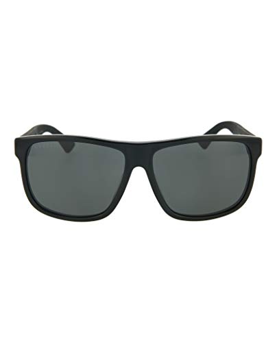 Gucci Herren GG0010SA 001 Sonnenbrille, Schwarz (Black/Grey), 59