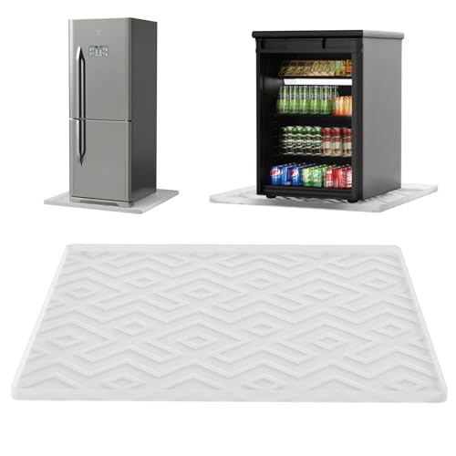 Mini Fridge Silicone Mat - 19.7"x19.7"x0.5" Non-Slip, Spill-Proof, Drip Prevention