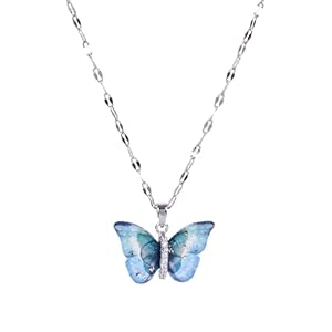 SALTY Anti-Tarnish Mother's Day Adjustable Vibrant Winged Butterfly Necklace & Earrings Jewellery Set | Gifts for Women And Girls | Women's Jewelry | Stylish Fashion Accessories 20 3152FuYUbeL. SL500 . SS300