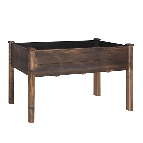 BlueWish Cedar Raised Garden Bed, 48" W x 24" D