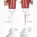 NEWBILITY Condiment Squeeze Bottles 12 OZ Empty Sauce Bottle With 2 Size Caliber, Leak Proof For Dressing, Oil,Ketchup, Mustard, Syrup, Sauces, Arts and Crafts, BPA Free Plastic 2 PACK