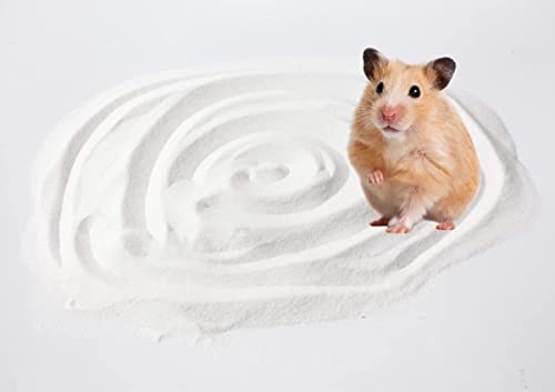 JFWOD Areia de banho para hamster, 1,3 kg, sem poeira, areia do deserto ou areia de areia de vaso sa