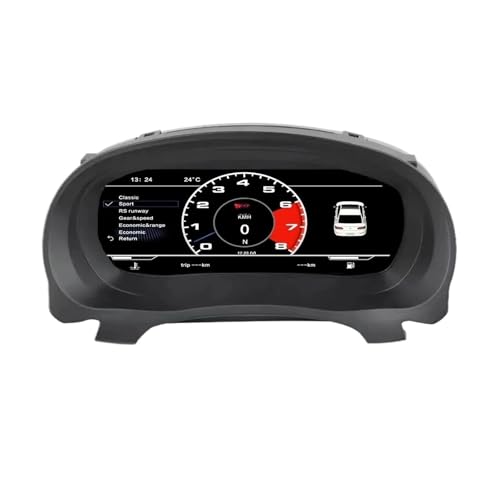 車内バーチャルダッシュボードコックピットLinuxタコメーターLCDデジタルダッシュボードパネルVWゴルフ6 GTI 6R 2008-2014対応