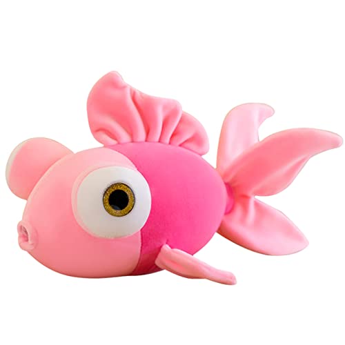 CHELEI2019 13.8' Goldfish Stuffed Animal Soft Cute Fish Plush Pillow Toy Gift for Girls,Pink