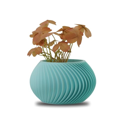Céleste - Maceta Decorativa de Interior para Plantas Sintéticas, Suculentas y Cactus - Diseño Original de Pequeña Mini Maceta para Casa y Salón