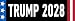 Trump Forever 2028 Bumper Sticker 3x9 Donald Trump Third Term Sticker Troll the Libs
