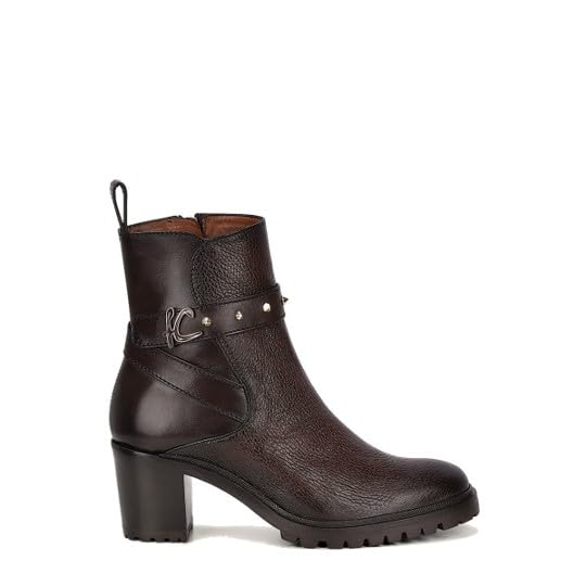 FRANCO CUADRA Women's Bootie in Genuine Deer Leather Brown