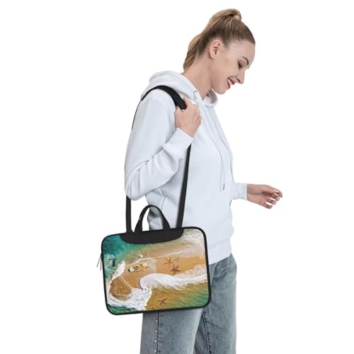 Bolsa para portátil Surf Beach Sestern con estampado resistente y correa de hombro ajustable 7