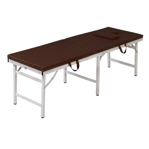 aoiuaoeniu Camilla de Masaje móvil Plegable con Reposacabezas y Orificio Facial - 2 Cuerpos - Bastidor : Metal pour Soporta hasta 200 Libras - Fácil instalación - 180/185x60/70x60CM