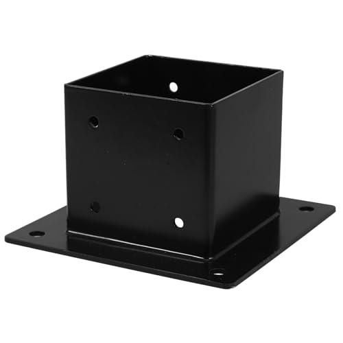 Support de poteau et base de fixation pour railing de pergola ou clôture en bois