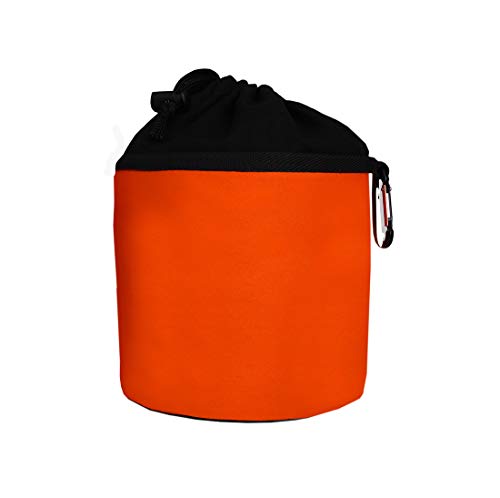 Bolsa para guardar las pinzas para la ropa - Con mosquetón para colgar - Algodón - Rojo