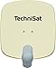 Produktbild TechniSat SATMAN 45 - Satellitenschüssel für 1 Teilnehmer (45 cm Sat Spiegel mit Wandhalterung und UNYSAT-Single-LNB) beige