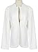 Choies Women's Fashion Casual Long Sleeve Slim Office Blazer with Stand Collar M White