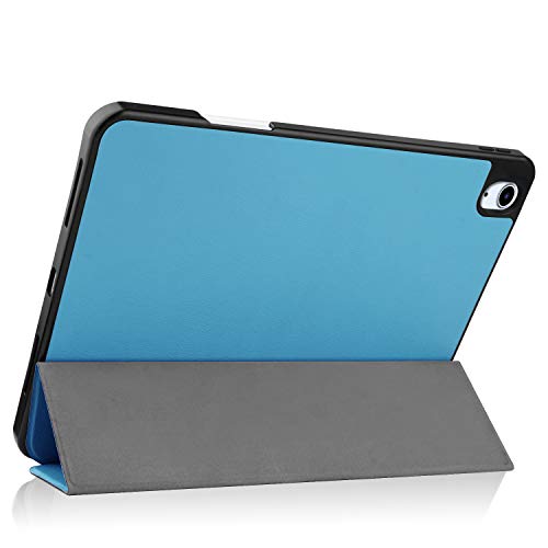Lobwerk Smart Cover for Apple iPad Air 4 (4th Generation) A2072 / A2316 / A2324 / A2325 10.9 Inch 2020 Case Protective Cover Stand Case Light Blue - Image 3