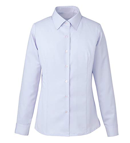 ENJOY EWB432 AIR CON PIQUÉ 長袖シャツブラウス ブルー 19