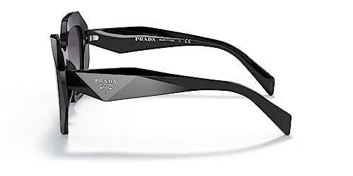 Prada PR 16WS 1AB5D1 Black Plastic Geometric Sunglasses Grey Gradient Lens3