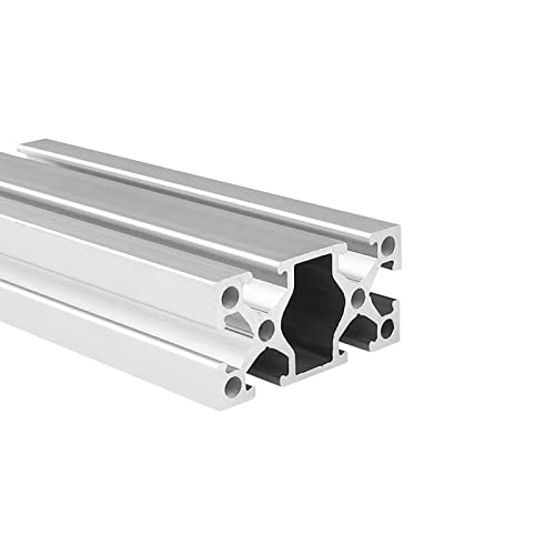 Coavoo 2550 Aluminum Extrusion 62.6 inch / 1590mm Length T Slot Silver 1 Pack, Extruded Aluminum 25mm x 50mm 25 Series T Type Profiles Anodized European Standard Linear Rail Frame 1Pcs