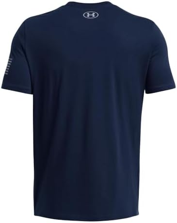 Under Armour Men's Freedom Graphic Short Sleeve T-Shirt, (408) Academy/Steel/Logo, X-Large — view 4