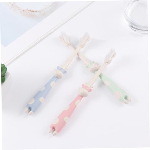 FOMIYES 6 Stk Cartoon-Zahnbürste kinder zahnbürste toothbrush für kinder Nachhaltige u Borsten tragbare Borsten – Bild 3