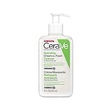 CERAVE CREME-ZU-SCHAUM REINIGUNG, FEUCHTIGKEITSSPENDENDE REINIGUNGSCREME, FÜR NORMALE BIS TROCKENE HAUT, ENTFERNT SCHMUTZ UND MAKE-UP, MIT HYALURON UND CERAMIDEN, 236 ML