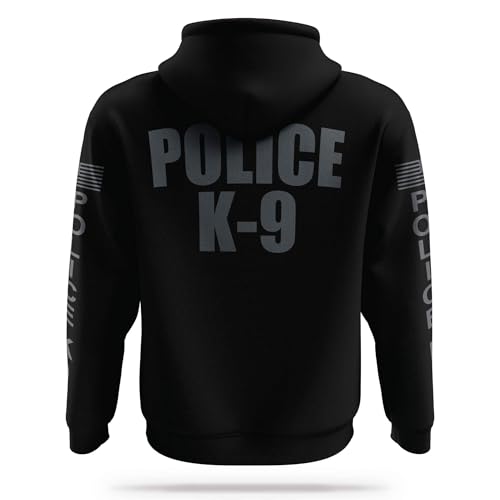 POLICE K9 Performance Hoodie - USA Patriotic Apparel - 100% Polyester for Odor Free, Moisture-Wicking Quick Dry Comfort.2