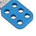 Safety Hasp Lock, High Security Six Holes Security Hasp Lock High Strength Anti Lockout Tagout Safety Hasp with 6 Holes Interlock for Home Industry Safety Use, Blue