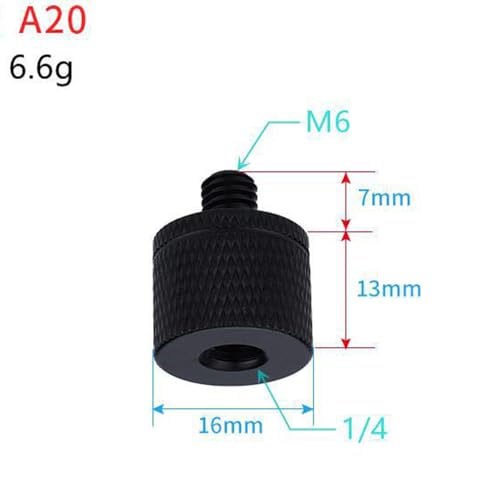 Adaptador de Trípode 1/4 | Adaptador de Montura de Trípode de 1/4 Pulgada | Accesorios de Fotografía de Fácil Instalación para Monopiés Exteriores Estudio Cabezas para Selfies Fotógrafos - imagen 6