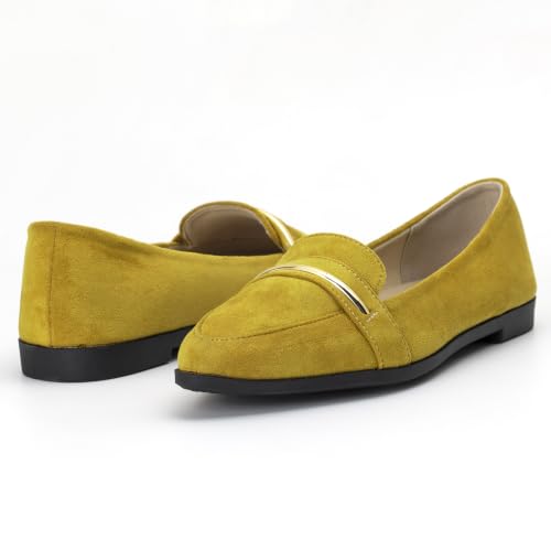 Image of Pointy Toe Penny Loafers for Women Dress Office Work Flats Shoes