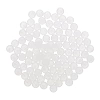 QUARKZMAN 300 Stück PP-Kunststofflagerkugeln 4,5 mm Solide Kunststoffkugeln, Präzisionslagerkugel, Weiß