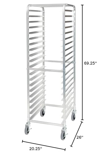Winco Aluminum Sheet Pan/Bun Rack, 3" Spacing, 20 Tier