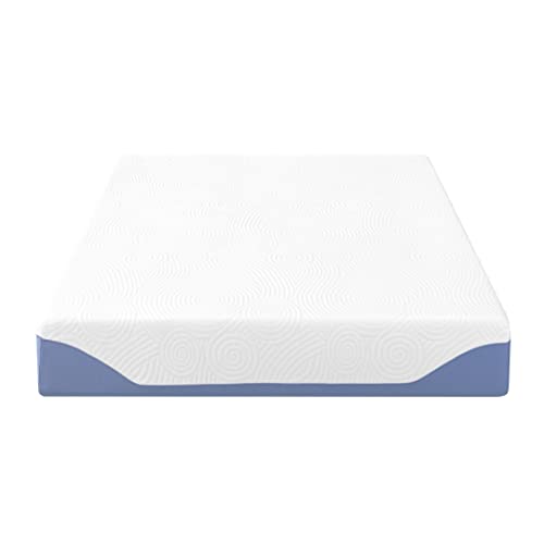 Mellow 10 Inch Cooling Gel-Infused Memory Foam Bed Mattress, Medium Firm Sleep and Breathable Fabric Cover, King , Mattress In A Box