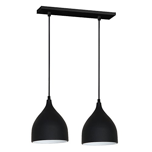 Alumi black/white 2 Lampara de techo colgante Lampara de arana