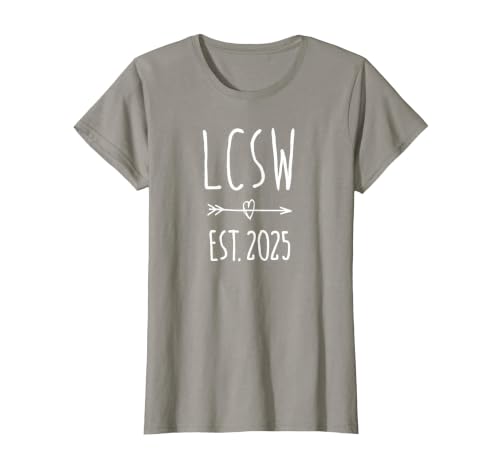 LCSW Graduation 2025 Licensed Clinical Social Worker T-Shirt, Women, Slate Grey, Medium