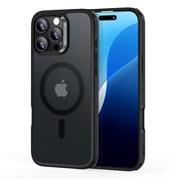 ESR for iPhone 16 Pro Max Case, Compatible with MagSafe, Shockproof Military-Grade Protection, Magnetic Phone Case for iPhone 16 Pro Max, Classic Hybrid Case (HaloLock), Frosted Black
