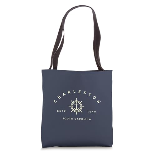 Charleston South Carolina - Charleston SC Anchor Tote Bag miniatura 1