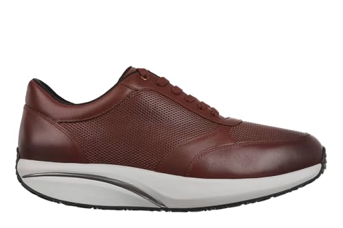 Mbt Nafasi 5 Scarpe Eleganti Da Uomo Anatomiche E Comode Calzature Fisiologiche Confort E Stabilità Con Suola Curva. Scarpe Casual In Pelle Con Piattaforma E Lacci. Colore Marrone-image