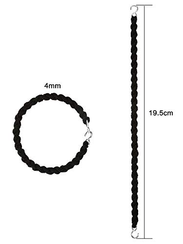 JOVITEC 12 Pieces Military Elastic Boot Straps Shoelace Boot Blousers Military Leg Blousing Straps Garters with Metal Hooks