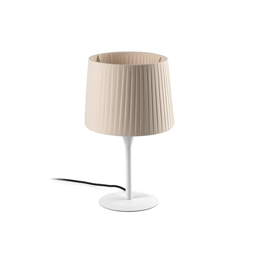 SAMBA S Mini lampe de table enrubanné beige élégance signée Faro 64316-35