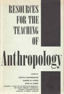 Hardcover Resources for the Teaching of Anthropology. Book