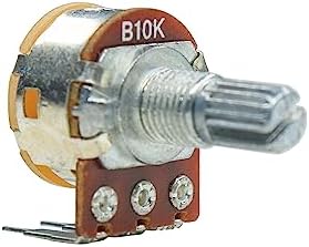 Electronic Spices B10K Split Rotary potentiometer round shaft handle 3 ...
