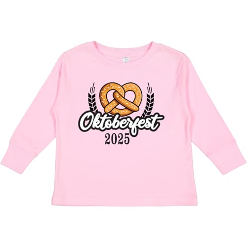 inktastic Oktoberfest 2025 with Pretzel and Laurels Toddler Long Sleeve T-Shirt