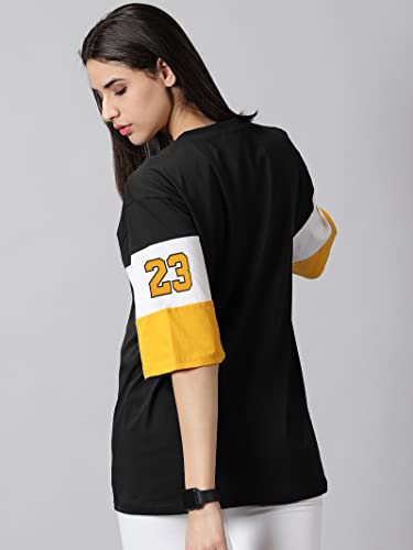 Image of RodZen Women's Cotton Loose Fit Oversized Printed T-Shirt