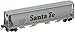 Bachmann Industries Inc. Canadian 4-Bay Cylindrical Grain Hopper Santa Fe - N Scale