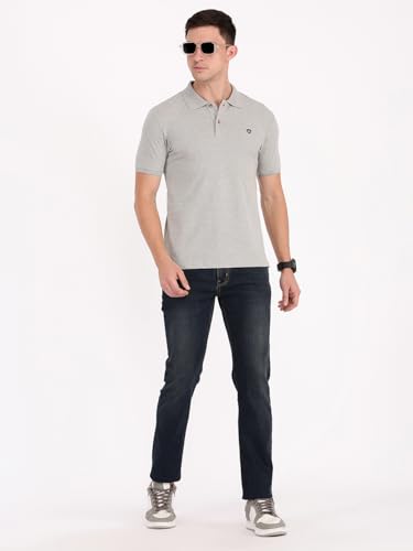 Image of Macroman M-Series Fashion Half Sleeve Polo Core Casual T-Shirt for Men, Cotton Blend, Pack of 1