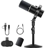 Personnalisation de l'application Longue durée de vie de la batterie : Ajustez l'égaliseur, la réverbération et les effets prédéfinis via l'application ; éclairage RGB personnalisable ; portée sans fil de 60 mètres Autonomie de la batterie de 60 heures pour une plus grande liberté et endurance lors de l'enregistrement.