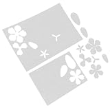 YARNOW 2 Pezzi Fogli Fiore Begonia Termoretraibili Pretagliati per Gioielli