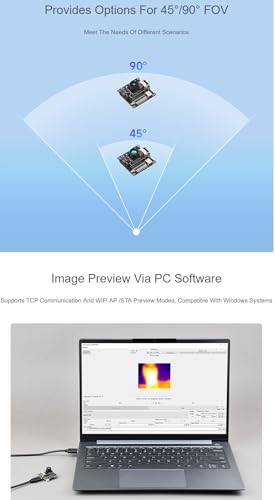 ESP32-S3 IR Thermal Imaging Camera Module, Type-C Port, 80×62 Pixels, 45 ° FOV Field of View Angle @XYGStudy (Thermal-45 Camera ESP32 Module) miniatura 4