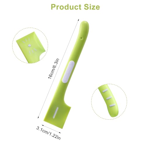 HENGBIRD 3 Stück Katzenlöffel für Tierfutter, Katzenfutter Löffel Katzen Löffel, 16x3.1x1.2CM Futterlöffel Katze, Langer Griff Haustierfutter Rührlöffel, Silikonlöffel für Tierfutter (Rosa Grau Grün)