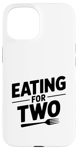 Eating For Two Cute Baby Bump �D�P���̃��[���A �X�}�z�P�[�X iPhone 15 �p